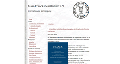 Desktop Screenshot of cesar-franck.org