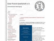 Tablet Screenshot of cesar-franck.org